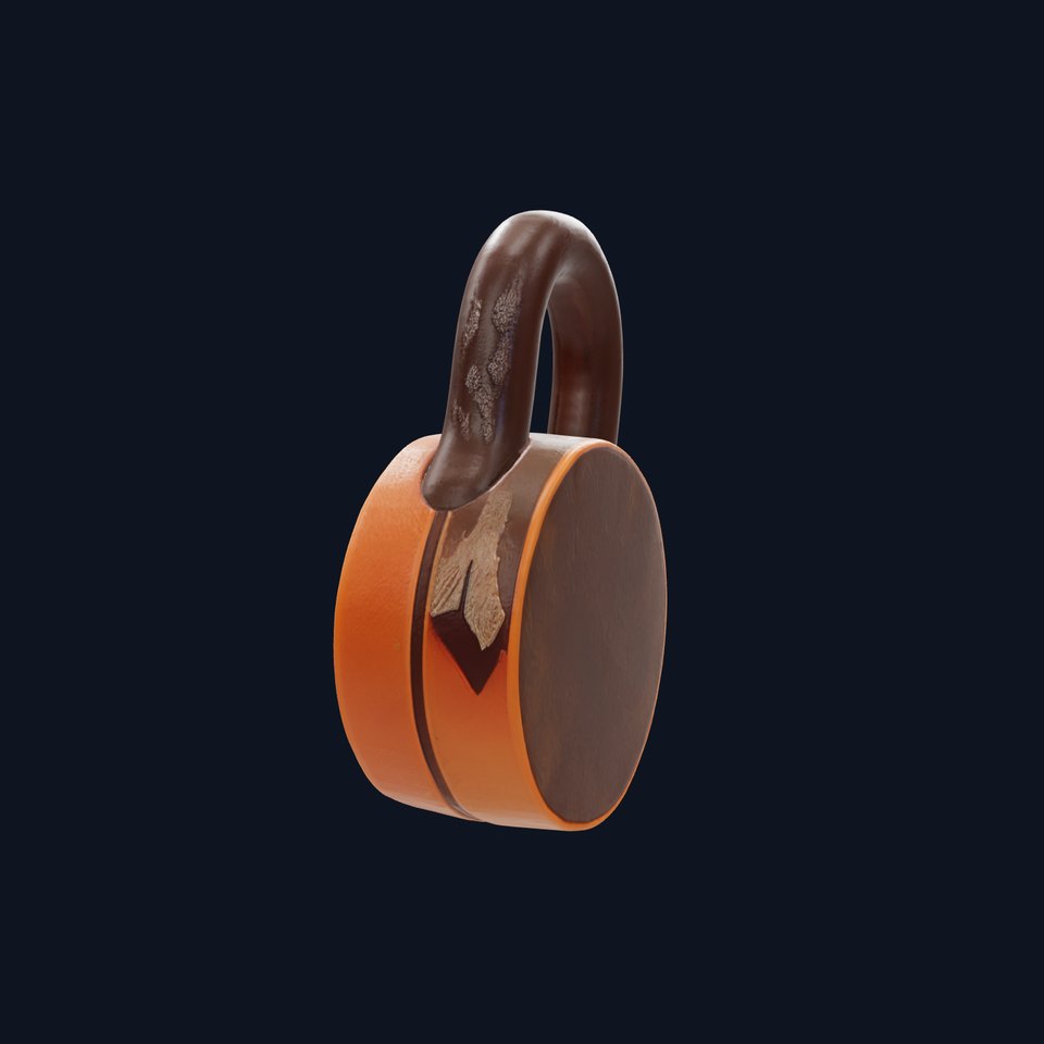 Rustic Metal Lock model pack